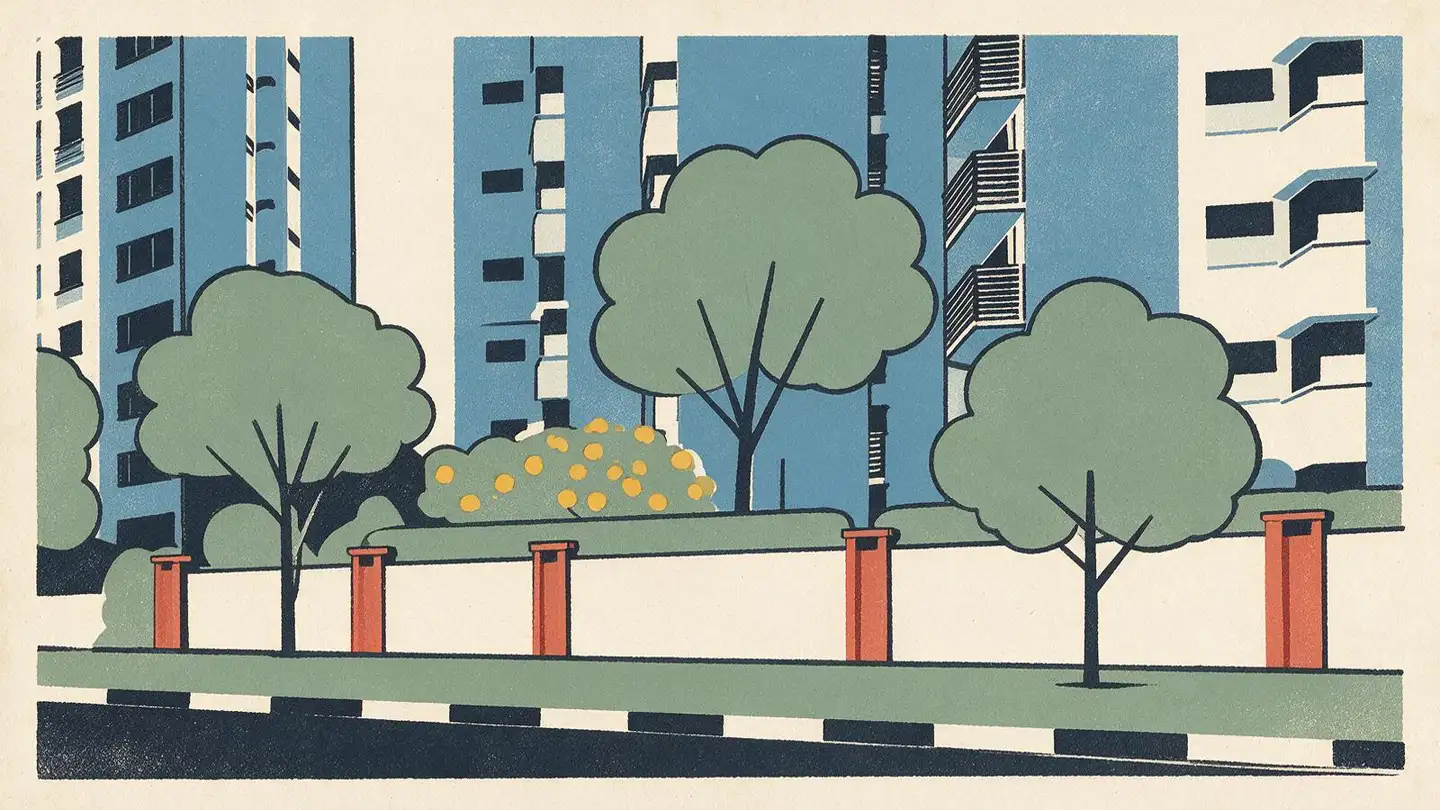 Illustration of the Central Grove condominium development on Geylang East Avenue 1, Singapore
