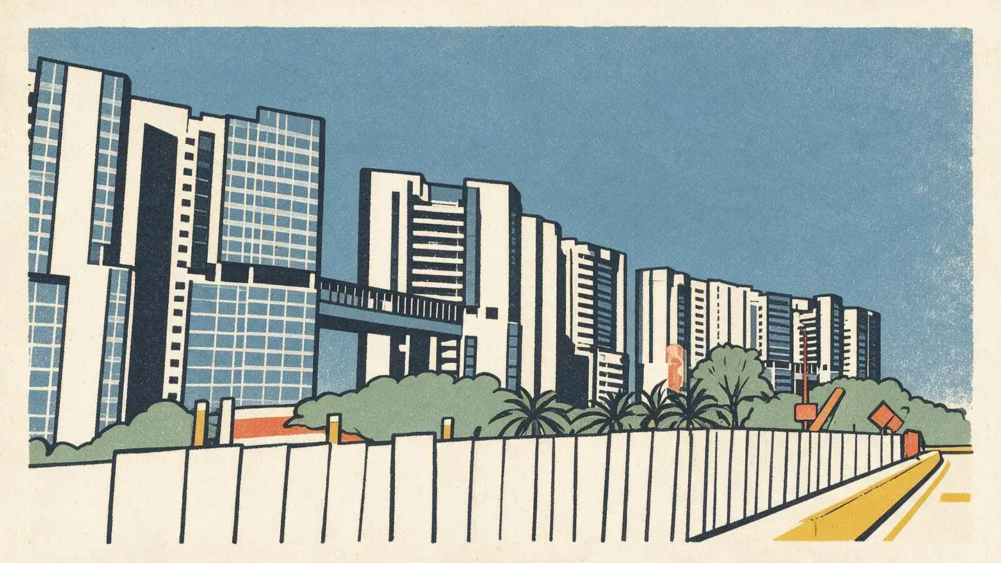 Illustration of the Cote D'azur condominium development on Marine Parade Road, Singapore