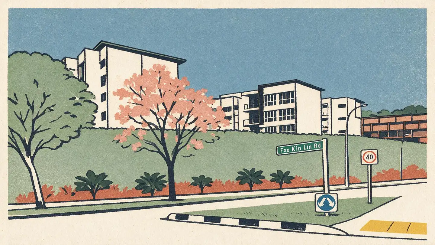 Illustration of the Euhabitat condominium development on Jalan Eunos, Singapore