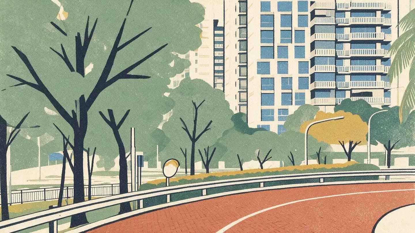 Illustration of the Flo Residence condominium development on Punggol Field Walk, Singapore