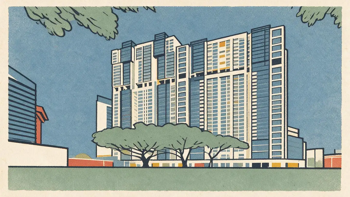 Illustration of the Icon condominium development on Gopeng Street, Singapore