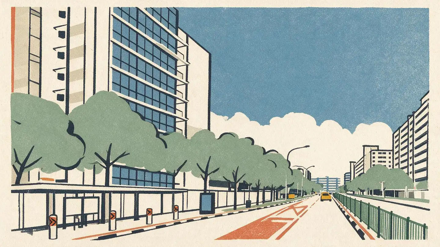 Illustration of the My Manhattan condominium development on Simei Street 3, Singapore