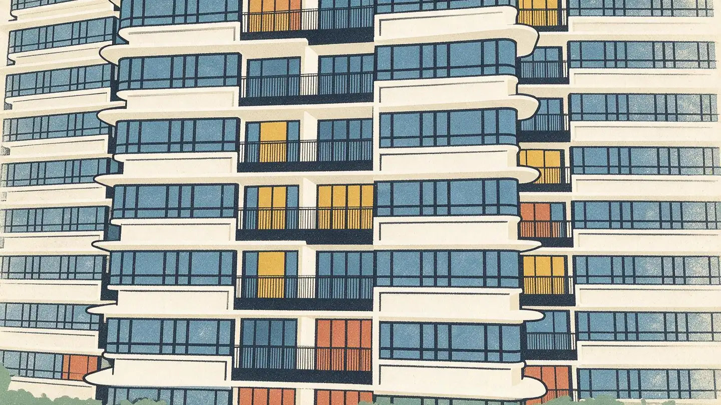 Illustration of the Nv Residences condominium development on Pasir Ris Grove, Singapore