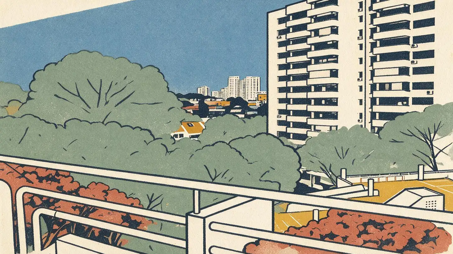 Illustration of the Pandan Valley condominium development on Pandan Valley, Singapore