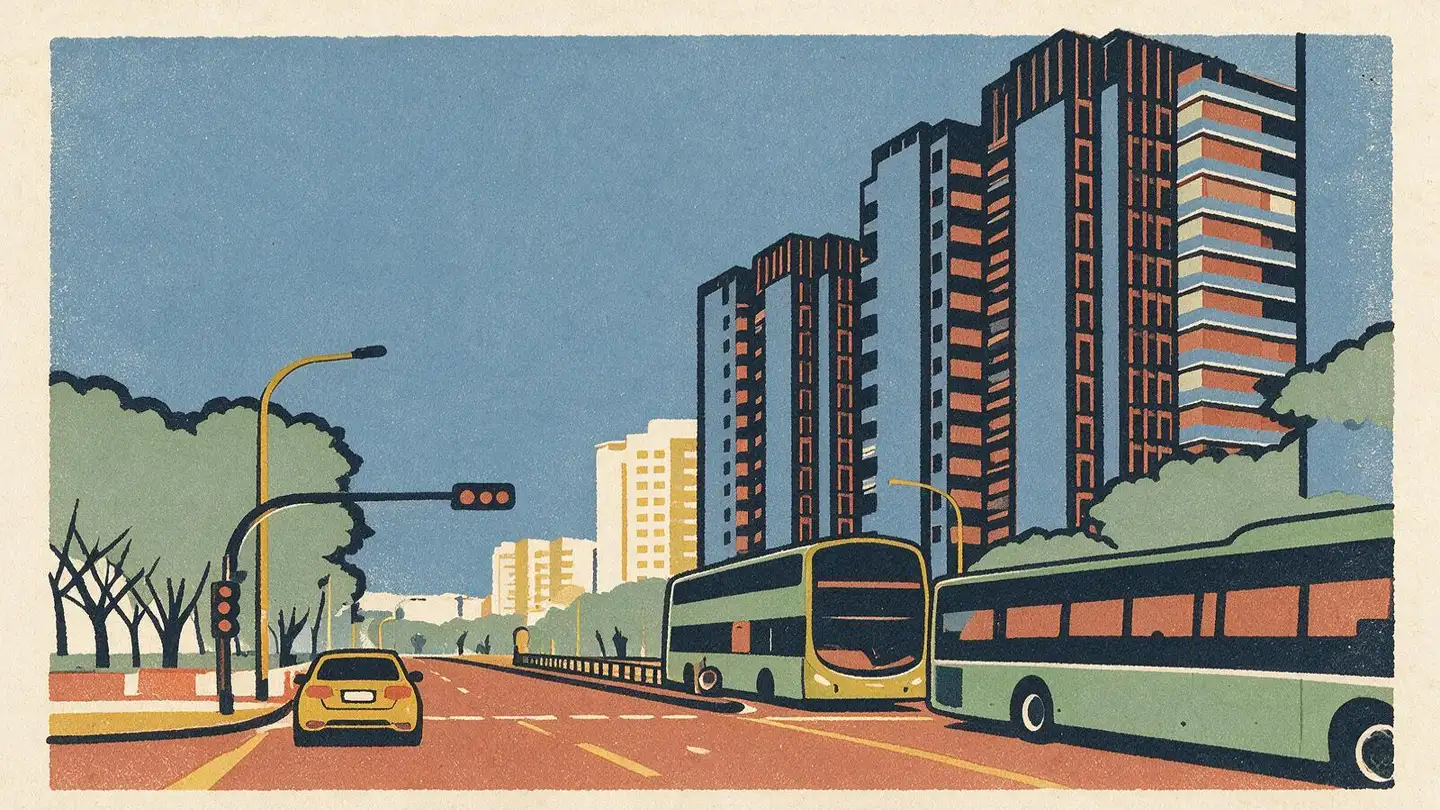 Illustration of the Parc Centros condominium development on Punggol Central, Singapore