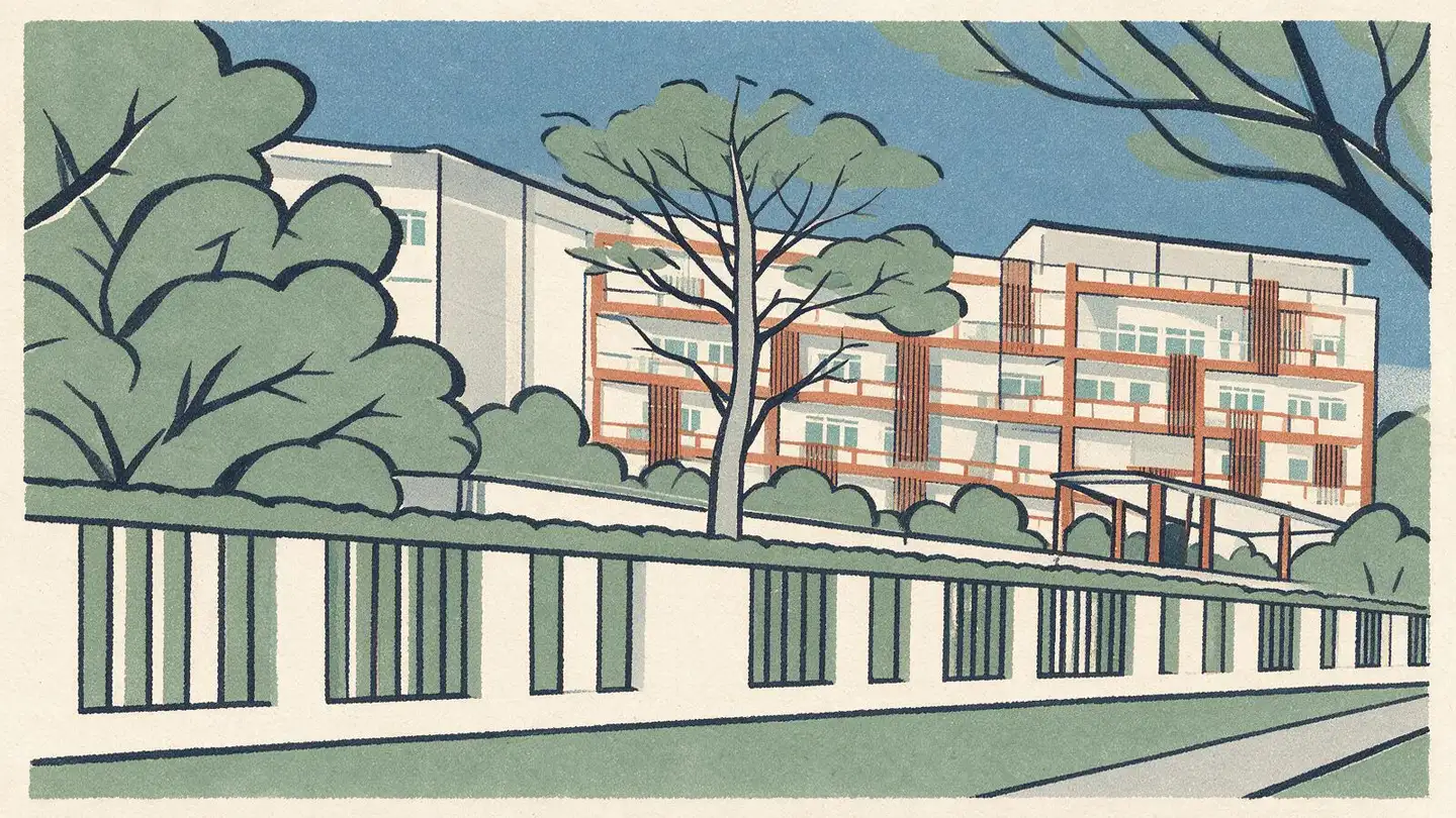 Illustration of the Parc Rosewood condominium development on Rosewood Drive, Singapore