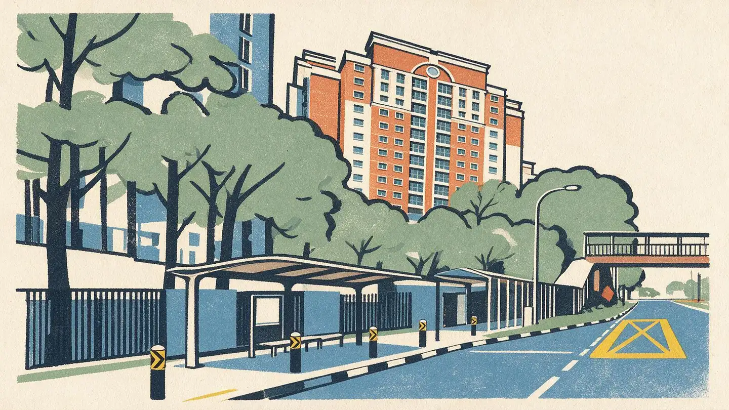 Illustration of the Prive condominium development on Punggol Field, Singapore
