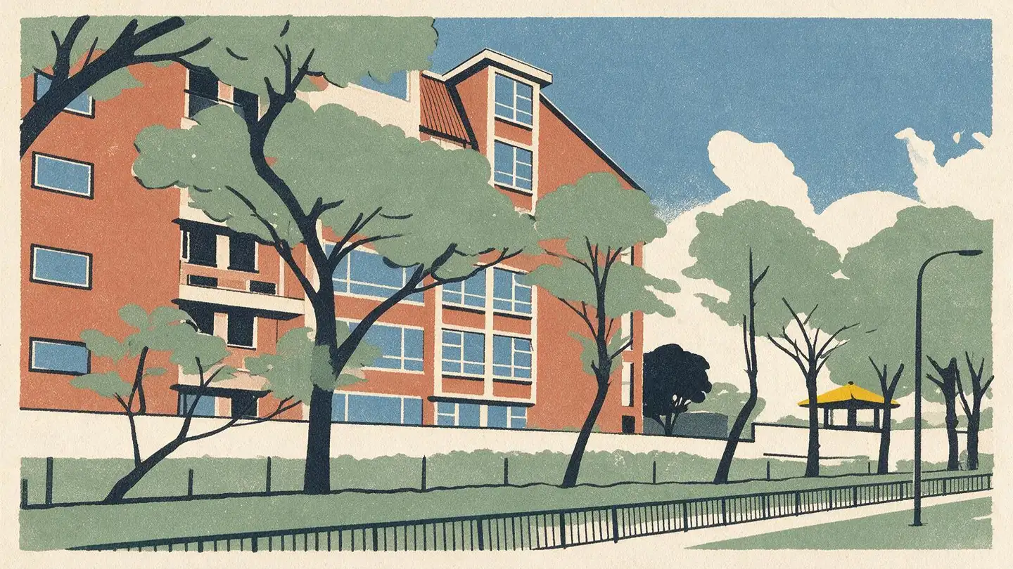 Illustration of the Seletaris condominium development on Sembawang Road, Singapore