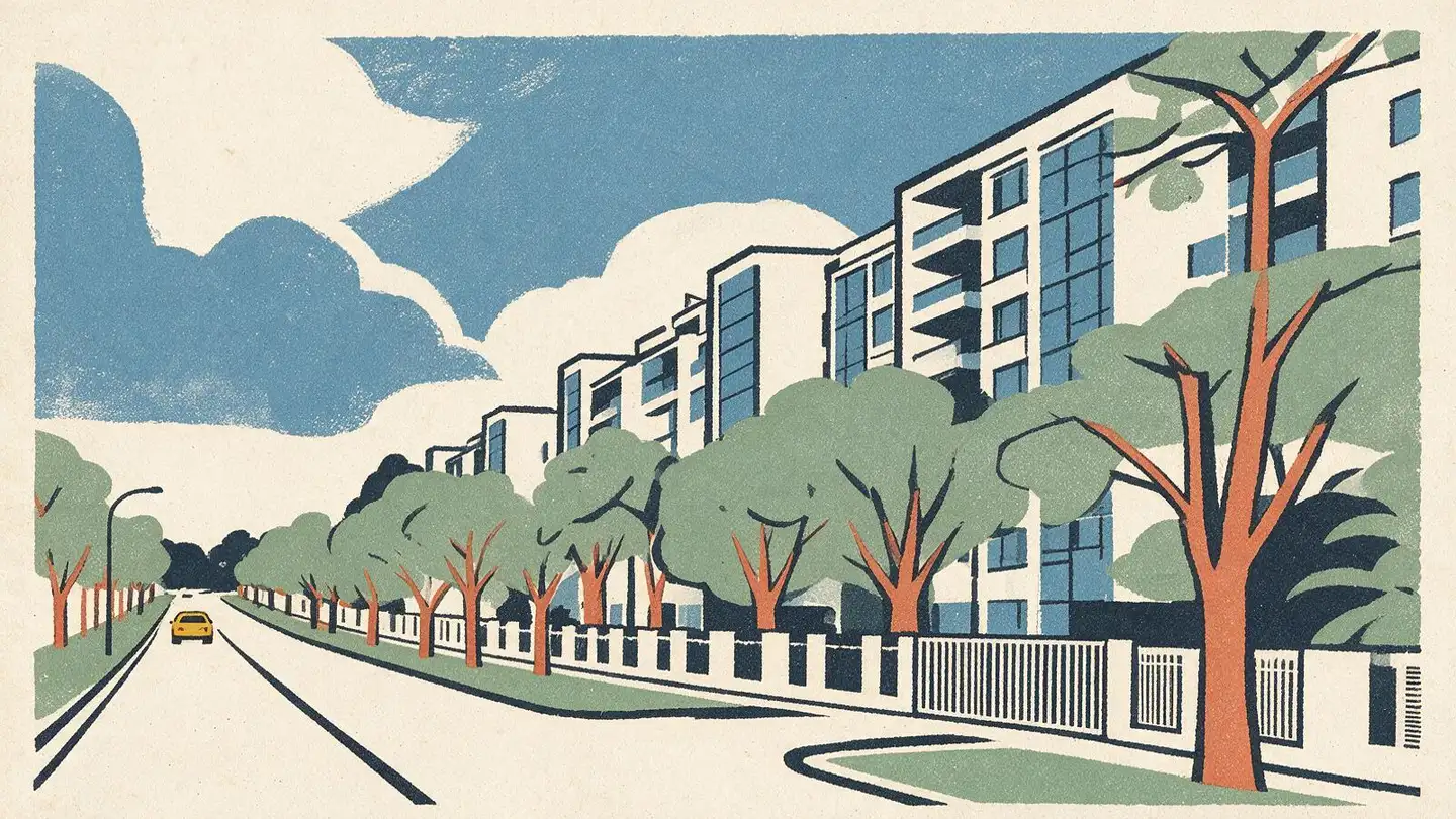Illustration of the The Gale condominium development on Flora Road, Singapore