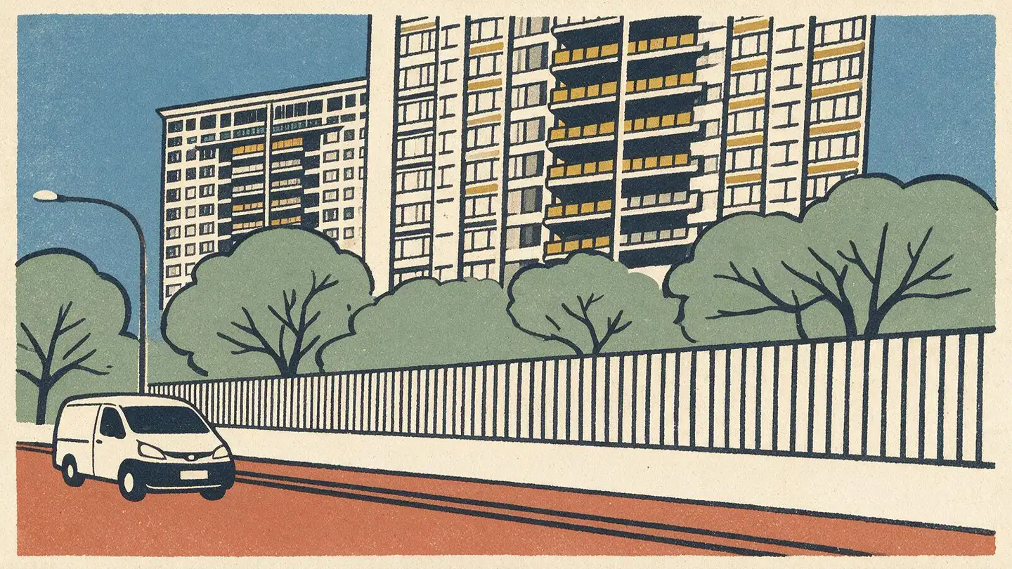 Illustration of the The Sea View condominium development on Amber Road, Singapore