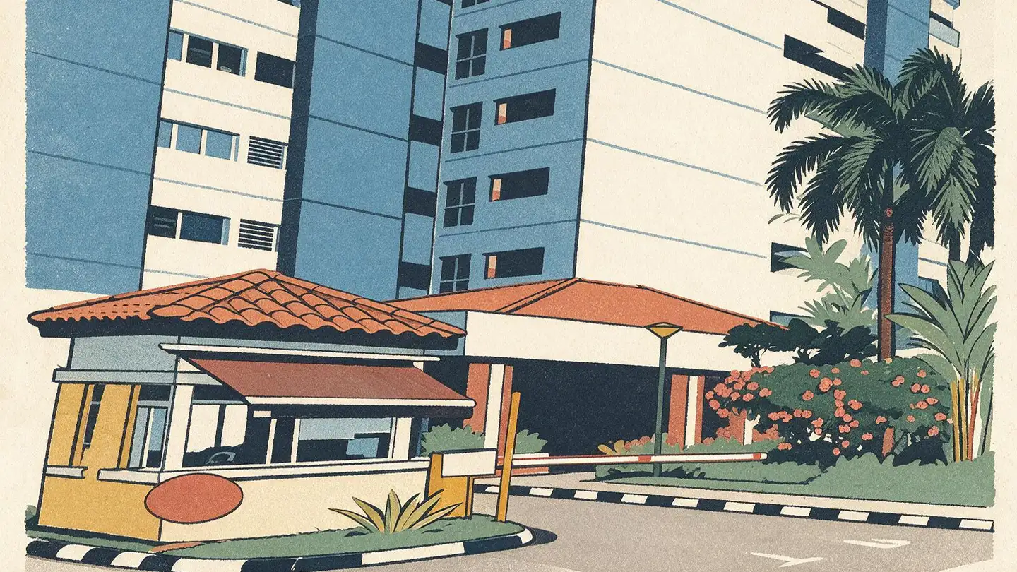 Illustration of the The Trizon condominium development on Ridgewood Close, Singapore
