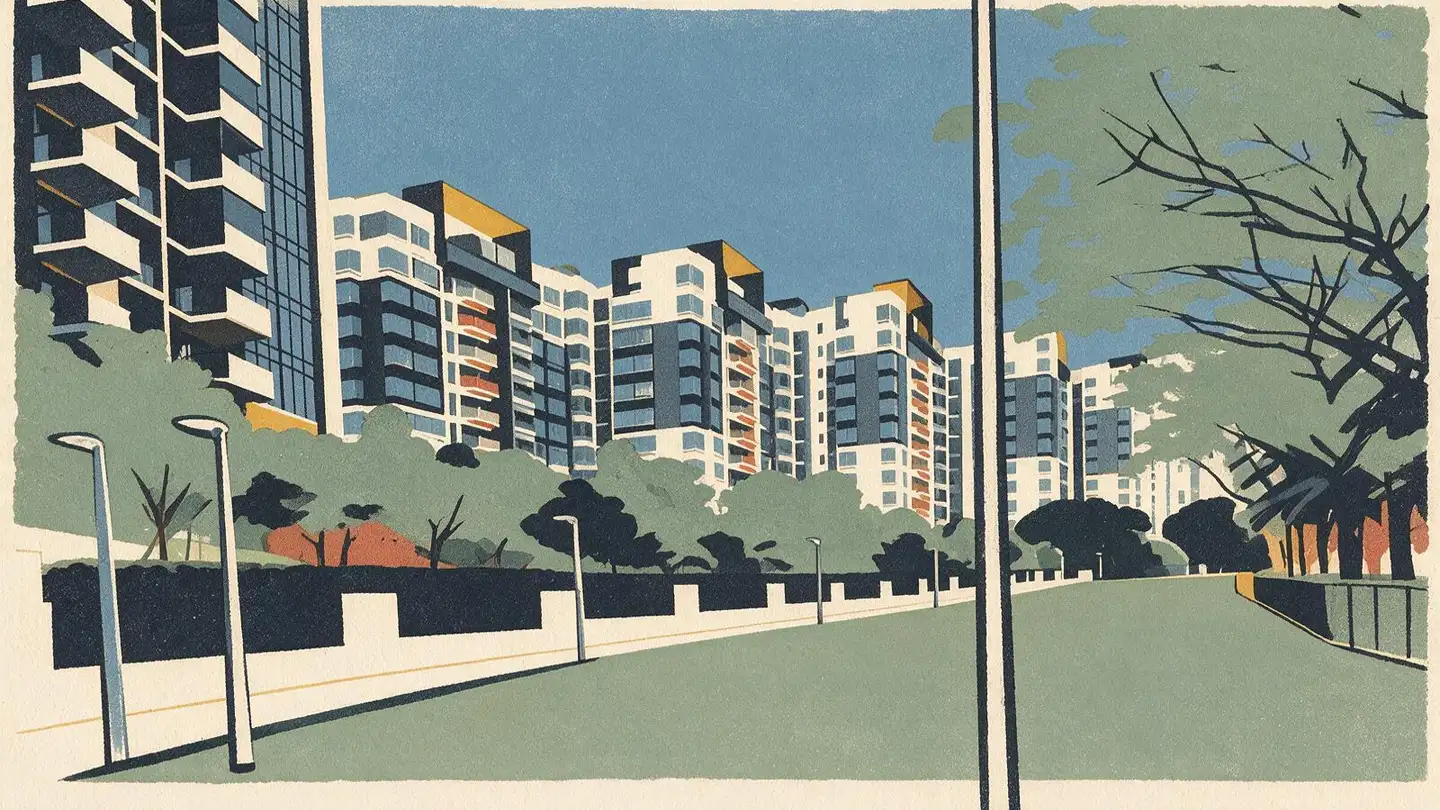 Illustration of the Twin Vew condominium development on West Coast Vale, Singapore