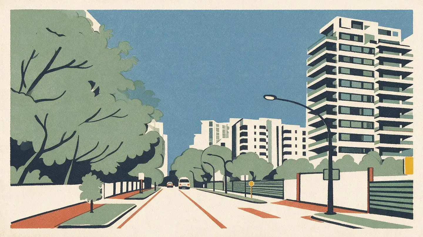 Illustration of the Amber House condominium development on Amber Gardens, Singapore