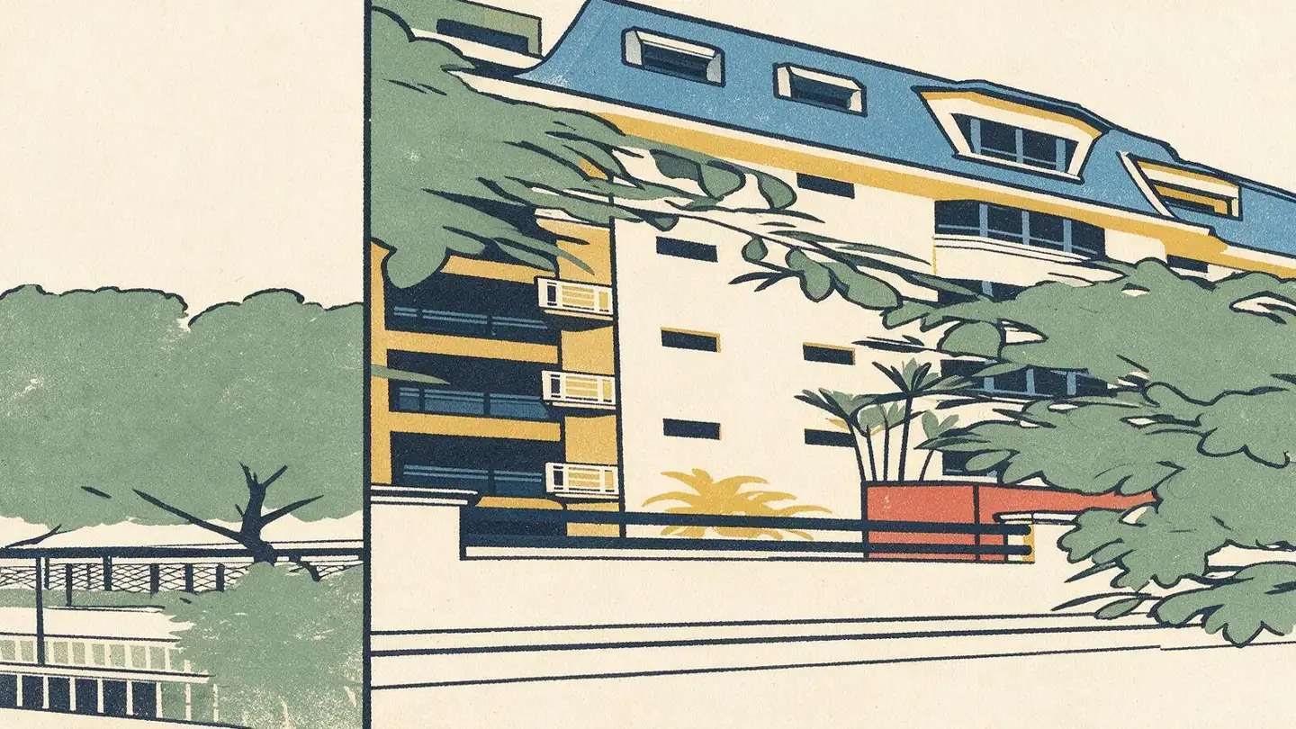 Illustration of the Blue Horizon condominium development on West Coast Crescent, Singapore