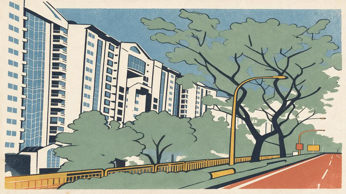 Illustration of the Elias Green condominium development on Elias Green, Singapore