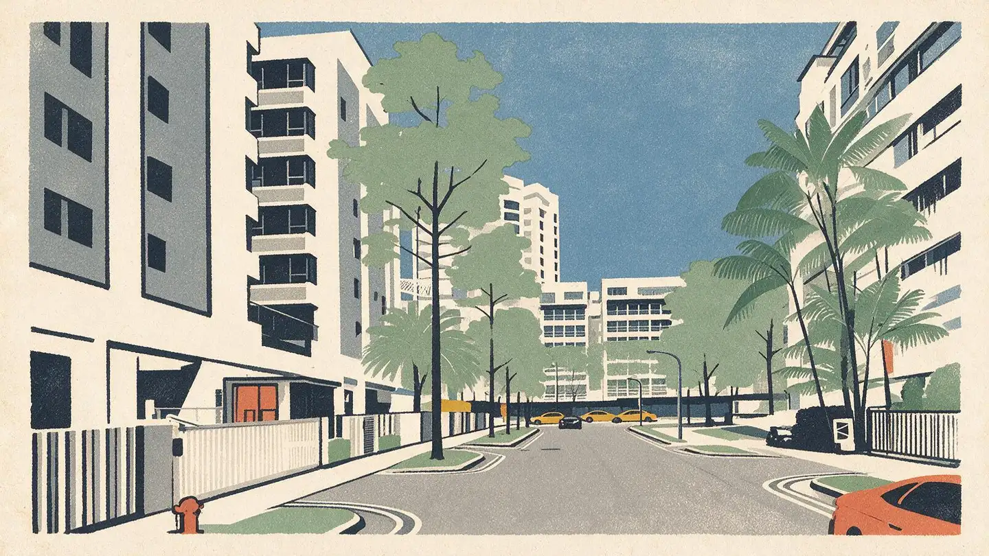Illustration of the Rv Residences condominium development on River Valley Road, Singapore
