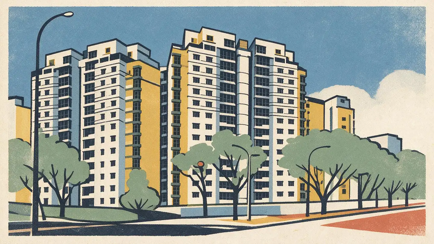 Illustration of the The Florida condominium development on Hougang Avenue 7, Singapore