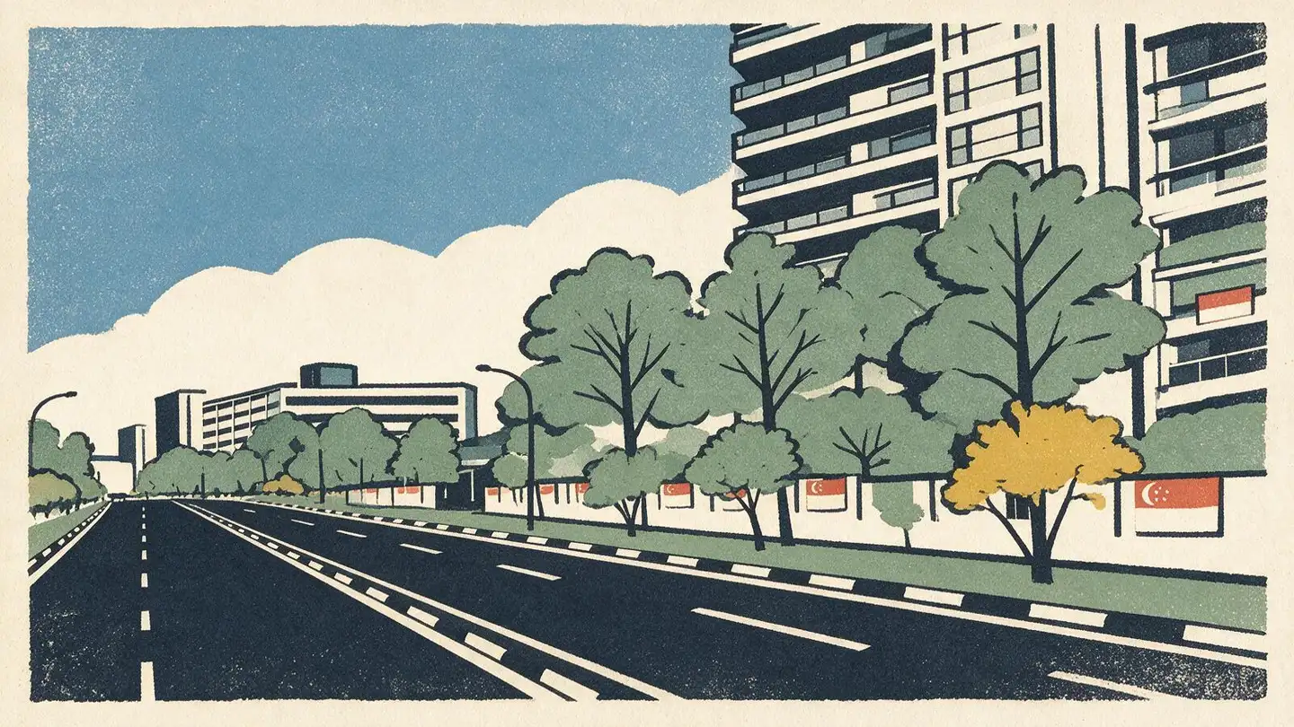 Illustration of the Vue 8 Residence condominium development on Pasir Ris Heights, Singapore